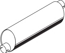 DINEX 70338 Middle-/End Silencer